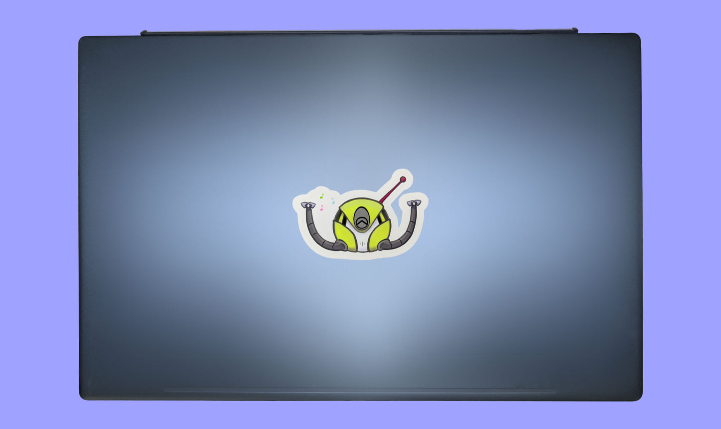 Happy Space Robot Sticker