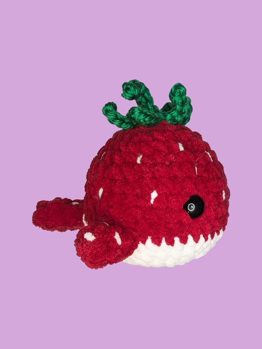 Strawberry Whale Plushie