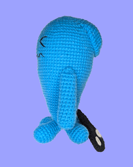 Happy Blue Monster Plushie