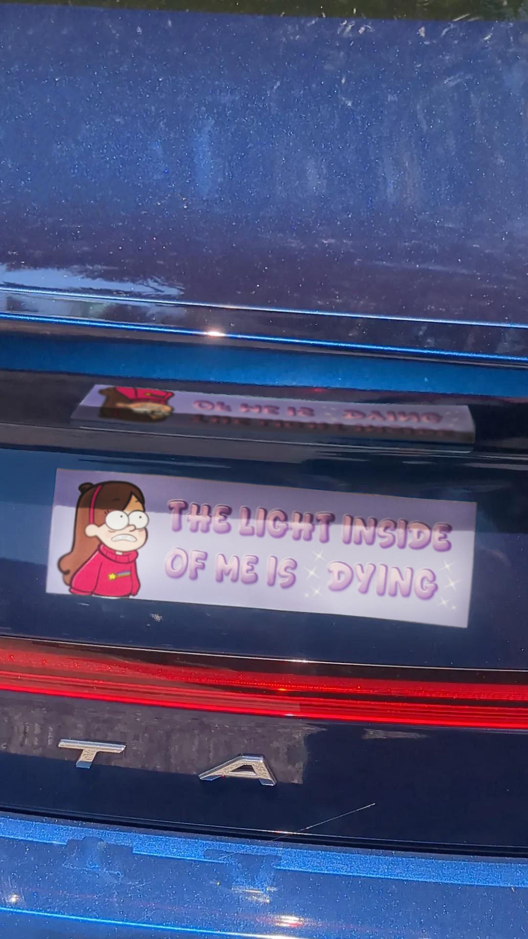 Cartoon Art- Mystery Sweater Girl Bumper Sticker