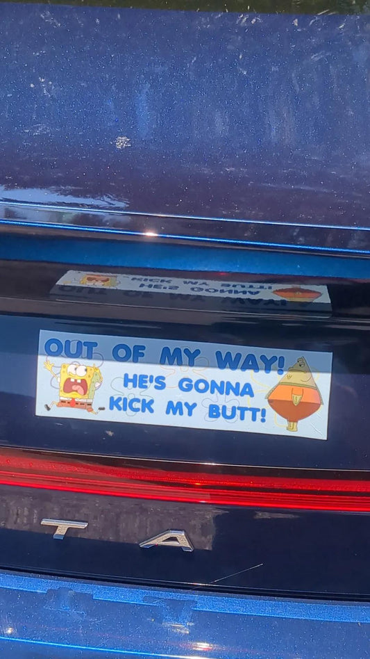 Escaping Sponge Bumper Sticker