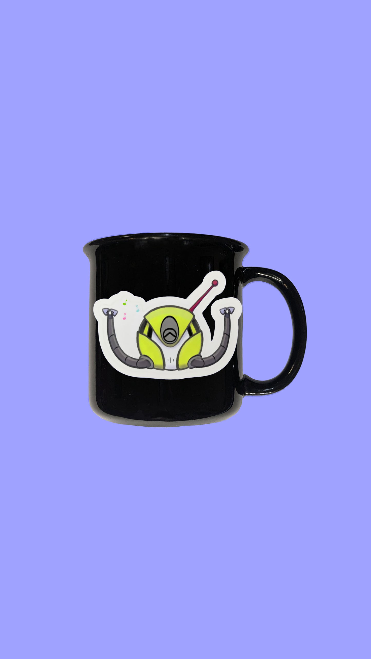 Happy Space Robot Sticker