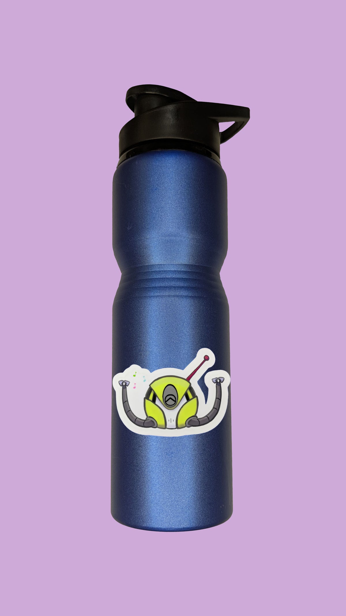 Cartoon Art- Singing Space Robot Sticker