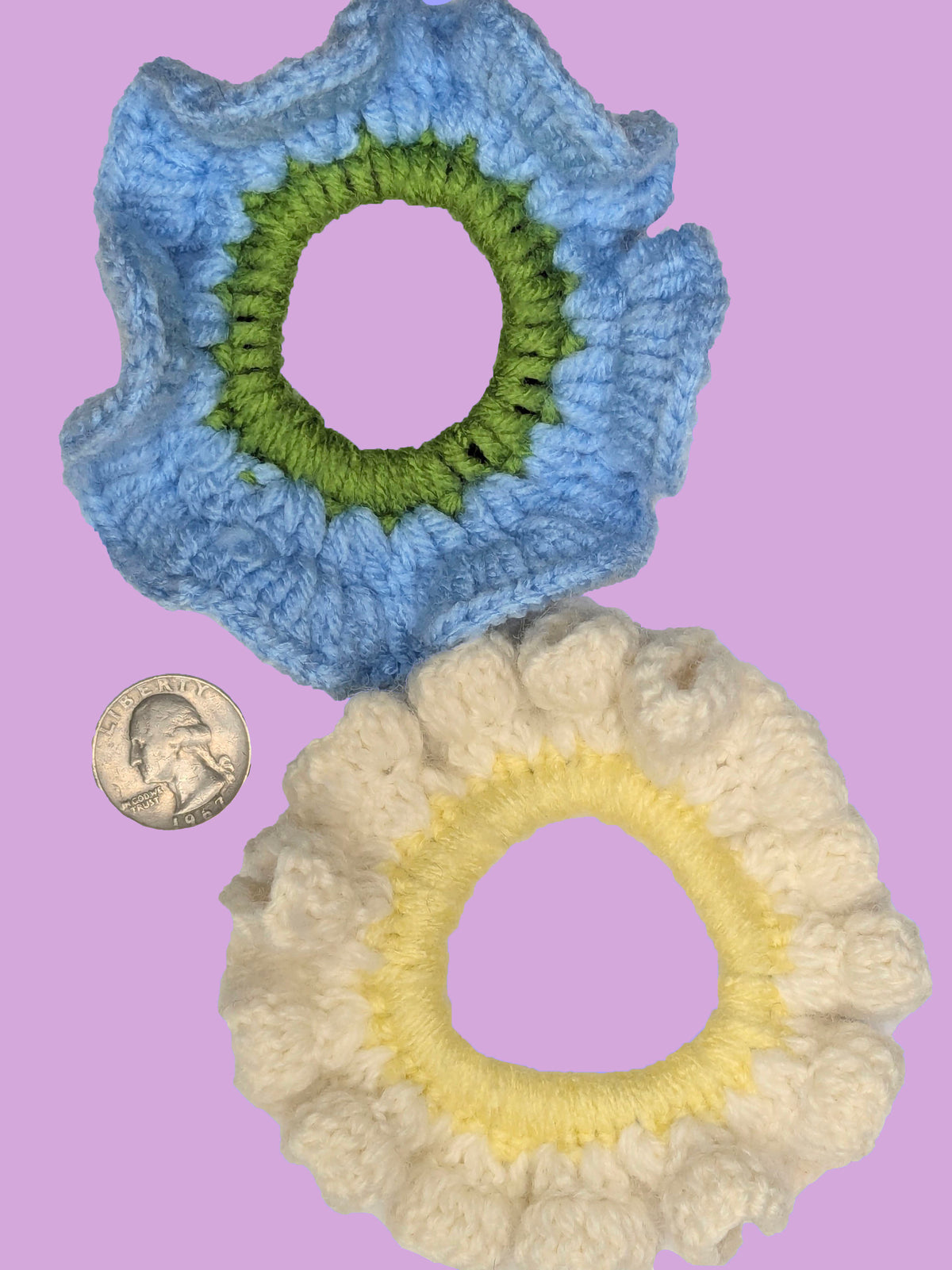 Flower-Themed Hair Ties