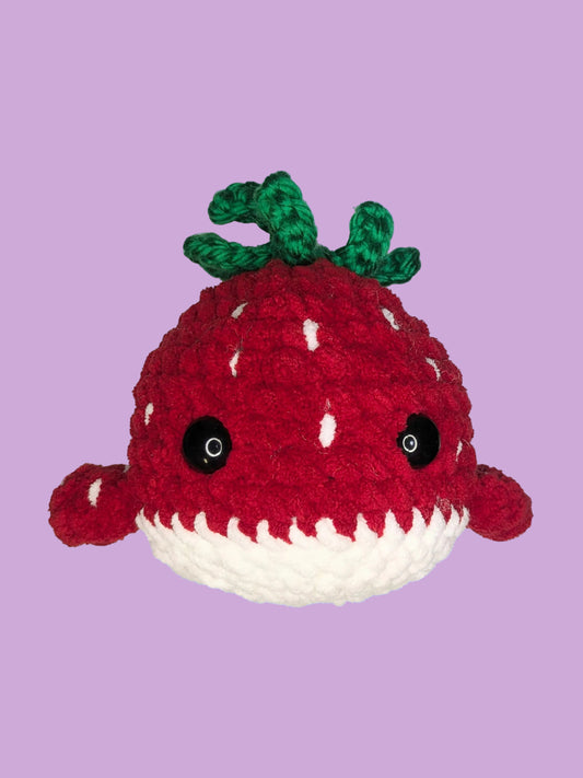 Strawberry Whale Plushie