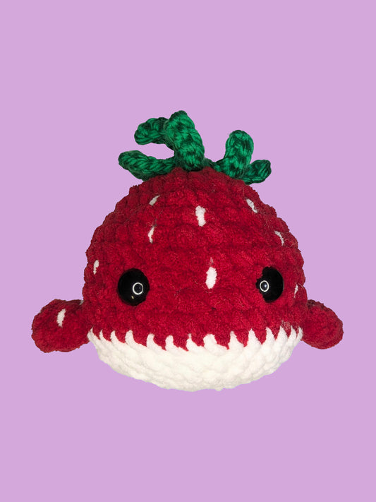 Strawberry Whale Plushie