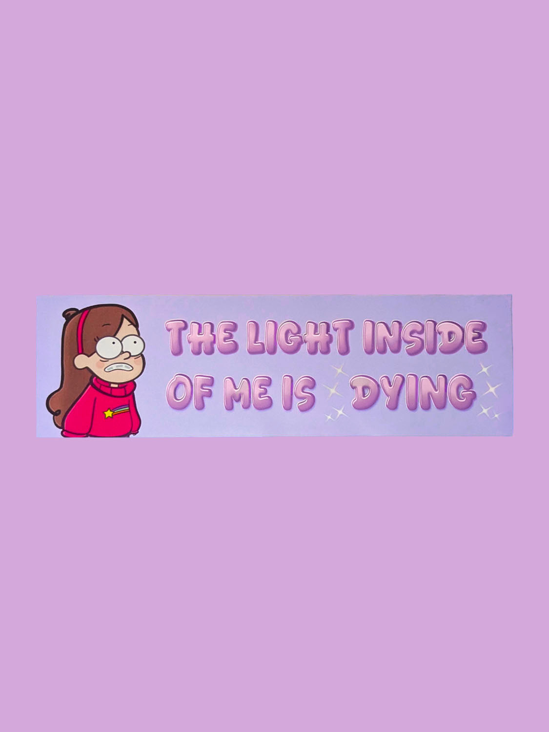 Cartoon Art- Mystery Sweater Girl Bumper Sticker
