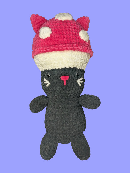 Large Mushroom Cat Plushie- First Edition
