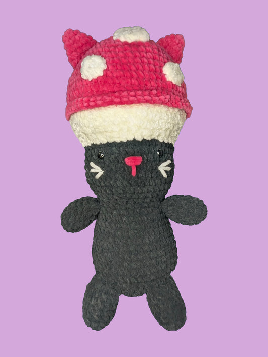 Large Mushroom Cat Plushie- Sample Sale