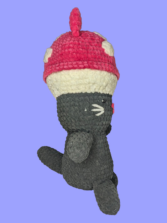 Large Mushroom Cat Plushie- First Edition