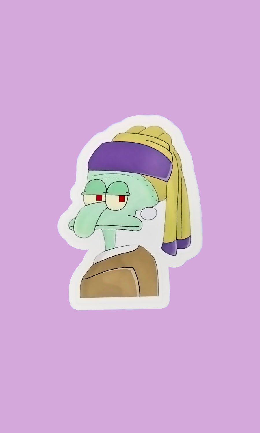 Cartoon Art- Baroque Cephalopod Sticker