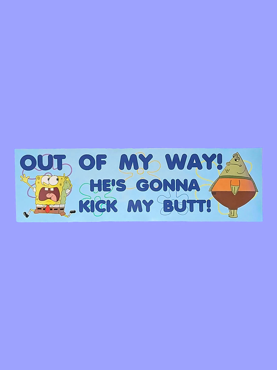 Escaping Sponge Bumper Sticker