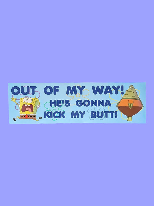 Escaping Sponge Bumper Sticker