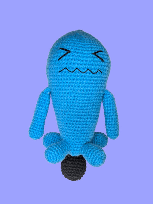 Happy Blue Monster Plushie- First Edition