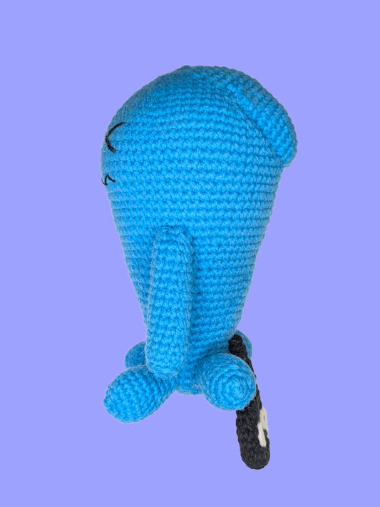 Happy Blue Monster Plushie- First Edition