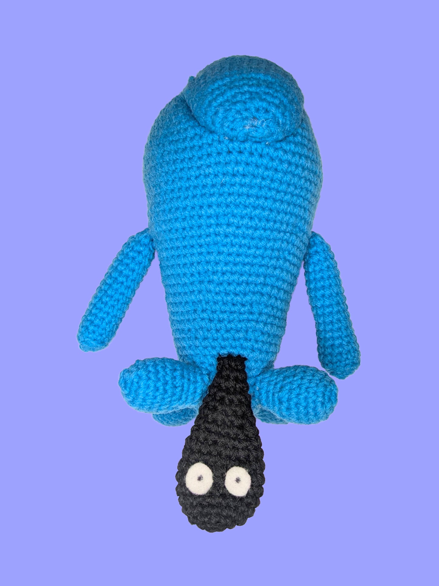 Happy Blue Monster Plushie- First Edition