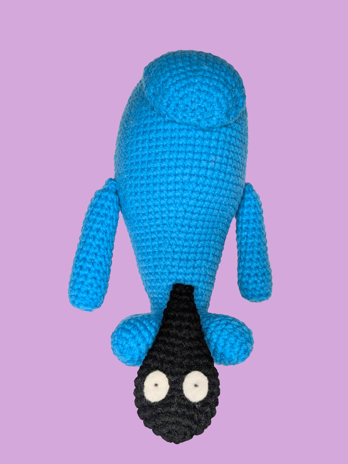 Happy Blue Monster Plushie